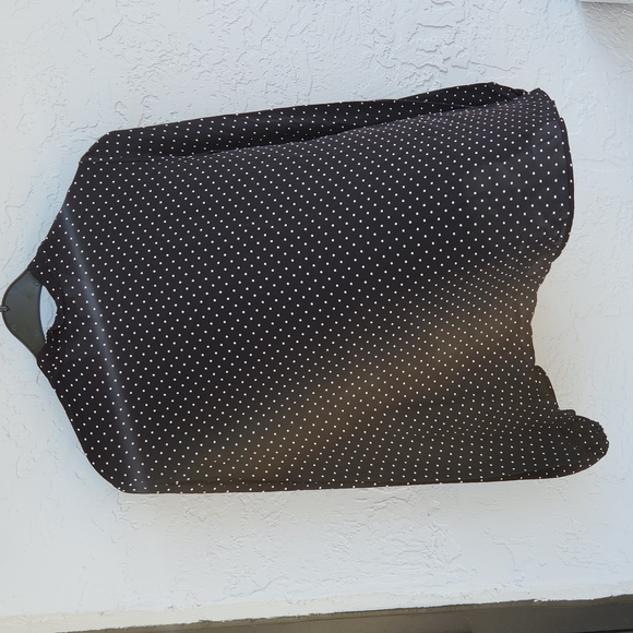 MAJE polka dot blouse. Black and white - Picture 2 of 4